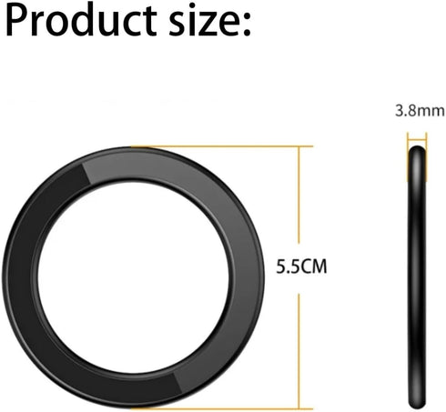 Mag-Safe Ring Holder, Magnet Hands-Free Mirror Shower Wall Mount Magnetic Sticker Car Accessories Phone Stand for Bathroom Wall Fit iPhone15 14 13...