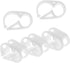 5PCS Plastic Tubing Clamps Adjustable Tube Clamp, 3/16"-5/16" Tube OD Shut Off Hose Clamp Water Flow Control Tube Clip Pipe for Control Wine Beer ...