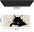 Oversized Cartoon Cat Locked Edge Thickened Keyboard Pad Office Gaming Computer Mouse Pad with Non-Slip Rubber Base for Laptop, Office and Home Ga...