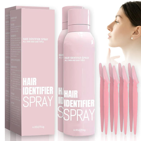 Dermaplaning Tool for Face - Hair Identifier Spray for Face Dermaplaning - 2024 New Hair Identifier Spray for Face Shaving - Moisturizing and Skin...