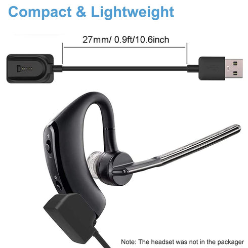 Compatible with Plantronics Voyager Legend Charger, Replacement USB Charging Cable Dock for Voyager Legend Wireless Bluetooth Headset [ 27cm, 2-Pa...