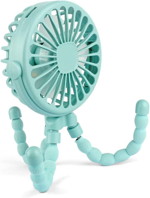 Suteng Stroller Fan Flexible Tripod Clip On Baby Fan, Battery Operated Mini Portable Handheld Fan for Car Seat Crib Stroller, USB Rechargeable Sma...