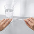 G Reusable Glass Straws Clear - 8.5 inches x 8 mm Straight Drinking Straws Healthy Eco-Friendly BPA Free 4 Pack (2 Straight + 2 Curved) with 4 Cle...