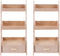 EXCEART 2pcs 1: 12 Dollhouse Wooden Flower Stands 3 Tier Plant- Shelves Stand Rack Miniature Model Ornament Home Indoor Outdoor Decor...
