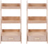 EXCEART 2pcs 1: 12 Dollhouse Wooden Flower Stands 3 Tier Plant- Shelves Stand Rack Miniature Model Ornament Home Indoor Outdoor Decor...