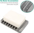 3PCS Self Draining Soap Holder, Premium Silicone Soap Dish, Soap Saver for Shower, Bathroom, Kitchen, Bath Tub, Sponges, Keep Soaps Bars Dry Clean...