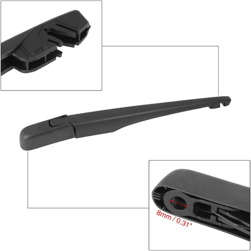 X AUTOHAUX Rear Windshield Wiper Blade Arm Set 355mm 14 Inch for BMW X3 E83 2003 2004 2005 2006 2007 2008 2009 2010 61 62 3 400 708...