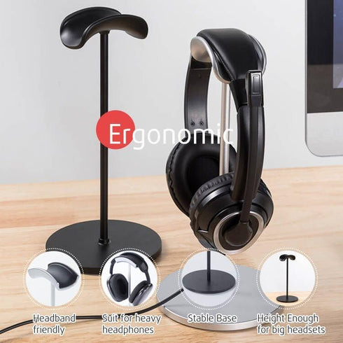 Headphone Stand for Desk, Headset Stand Anti-Slip Earphone Stand Holder for Apple, Bose, Sony, Philips, Sennheiser, Beats Gaming Over-ear Headphon...