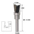 1/4" Shank Dovetail Router Bit, 10 Degree 1/2" Dia Wood Milling Cutter Tool for Furniture Building Cabinet Making Woodworking...