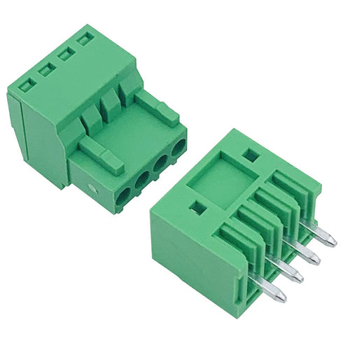 5Set 4-Pin 125V 4A 2.54mm 0.1" Pitch PCB Mount Screw Terminal Block Connector for 26-18AWG Cable...