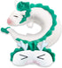 Anime Dragon Neck Pillow Dragon U-Shape Pillow Cute Dragon Plush Toy with Anime Sleep Mask Perfect for Travel, Christmas and Birthday Gift...