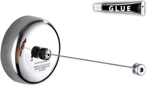 BESy Retractable Clothesline SUS304 Stainless Steel Clothes Dryer with Adjustable Rope String Hotel Style Heavy Duty, Drill Free or Screw Wall Mou...