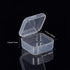 BENECREAT 18 Pack 1.45x1.45x0.7 Inches Square Clear Plastic Bead Storage Containers Box Drawer Organizers with Lid for Earplugs Pills Tiny Bead Je...