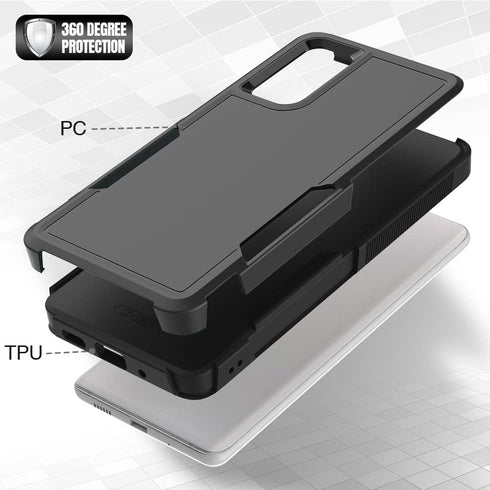 for Samsung Galaxy S20 FE 5G Case: Dual Layer Protective Heavy Duty Cell Phone Cover Shockproof Rugged with Screen Protector - Military Protection...