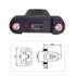 cablecc Micro USB 5Pin Male to Female Extension Panel Mount Type Cable with Screws 50cm...