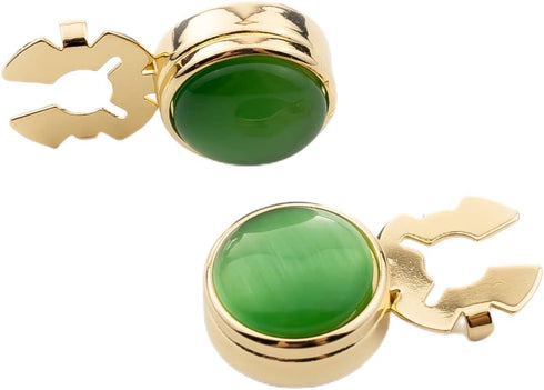 button covers for mens shirts button cover cufflinks cat eye button cover Ladies button covers (A:Golden-green diameter 1.75cm)...
