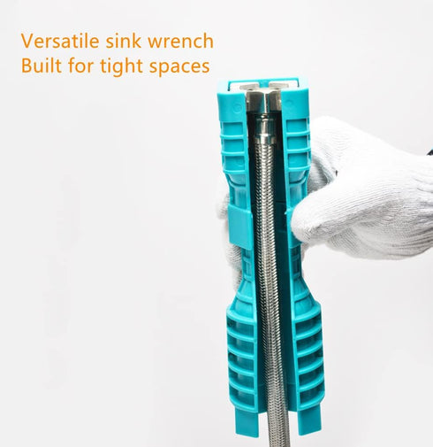 24 in 1 Faucet and Sink Installation Tool, Multifunction Plumbing Faucet and Sink Installation Wrench Water Pipe Wrench for Toilet/Sink/Kitchen Pl...