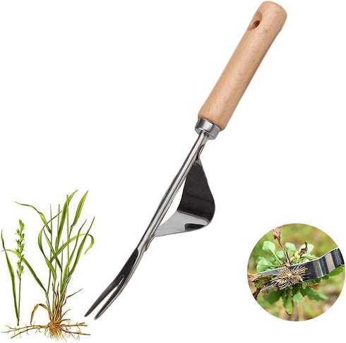 Hand Weeder Tool,Stainless Steel Manual Weed Puller Bend-Proof,Premium Gardening Tool for Easy Weed Removal and Deeper Digging 2 Pcs…...