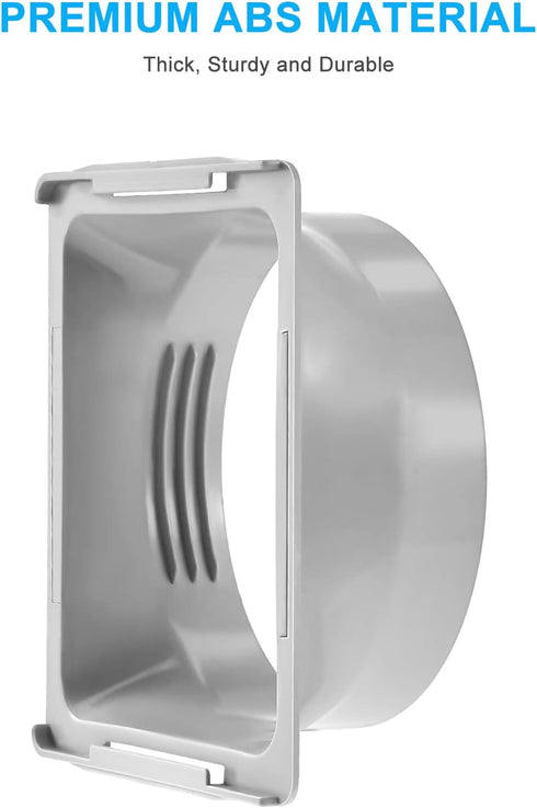 Square to Round Coupler for Portable Air Conditioner with Square Air Outlet and 5.9"/6" Exhaust Hose, Mobile A/C and Exhaust Pipe Connector, AC Un...