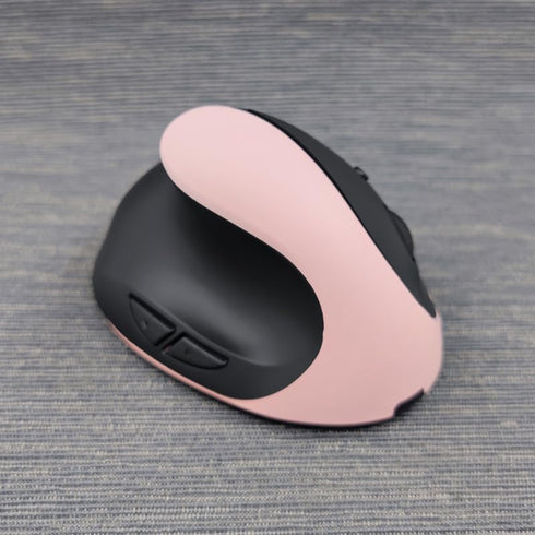 Wireless Mouse Pink Left Handed Mouse Ergonomic Vertical Left Hand 6 buttons USB Optical Ergo Carpal Tunnel Cordless Lightweight Small Mice for PC...
