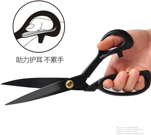 CLOTHING DESIGNER LEATHER SEWING TAILOR SCISSORS 10 INCH CUTTING...