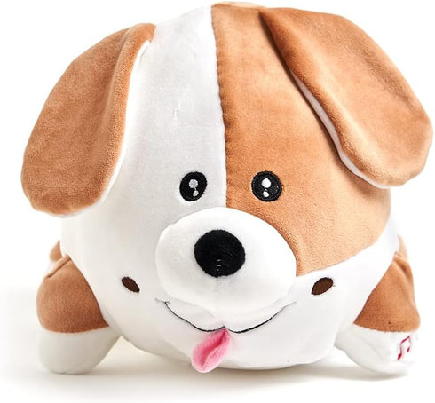 Cuddle Barn - Jiggly Wigglies Puppy | Animated Interactive Stuffed Animal Dog Plush Toy Game Plays Pop Goes The Weasel and Comes with Cards, 11 in...