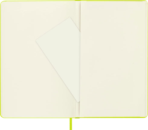 Moleskine Classic Notebook, Hard Cover, Large (5" x 8.25") Plain/Blank, Lemon Green, 240 Pages...