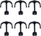 haowei Two Prong Ceiling Hooks 6 Pcs for Closet Top Hook,Robe Clothes Hook,Plant Hooks,Cup Hooks Bathroom Kitchen Cabinet Garage Zinc Alloy Hardwa...