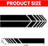 Car Rear View Mirror Stickers, 2Pcs Stripe Graphic PET Reflective Car Body DIY Decor Decals, Auto Exterior Accessories, Universal Side Mirror Deca...