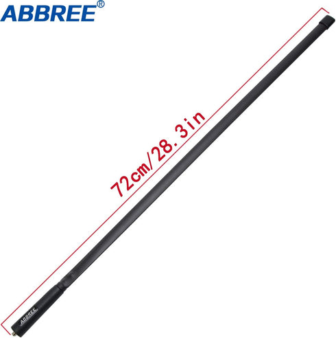 ABBREE SMA-Female Dual Band 144/430Mhz Foldable 72CM/28.3 Inch Length CS Tactical Antenna for Baofeng UV-5R BF-F8HP Pro 5RM K5PLUS UV-82 BF-888S G...
