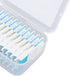 200 Pcs Flossers,Dental Floss Bad Breath Remover Brush Plaque Removal Silicone Safely Portable with Carrying Case (Blue)...