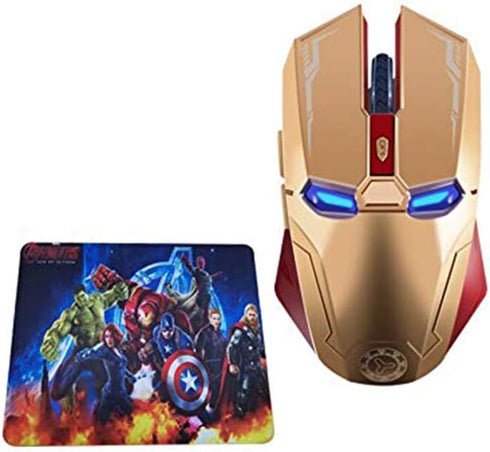 2.4 GHz Wireless Mouse, Six-Button Silent Wireless Computer Mice with 1200/1600/2400 Adjustable Portable USB Mouse for Desktop/Laptop/PC(Gold with...