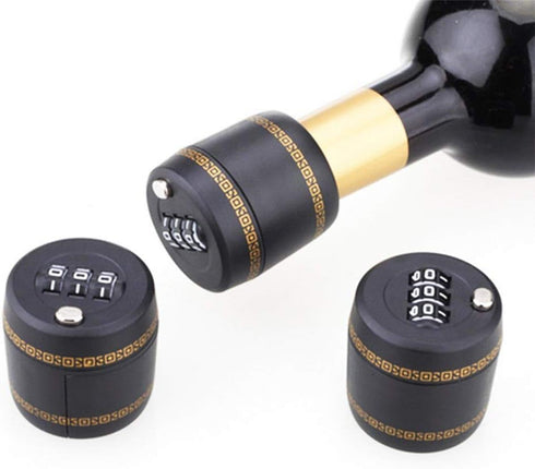 (6 PACK) Combination Lock for Wine & Liquor Bottle-Wine Bottle Top Stopper/Bottle Password Code Lock/Wine Digital Lock, The diameter of the bottle...