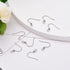 LiQunSweet 500 PCS Stainless Steel French Style Ear Wire Fish Hook Earring Earwires 17x17.5x2.5mm with Coil for DIY Dangle Earring Craft Jewelry M...