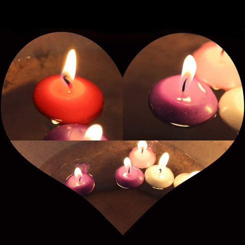 12pcs White Smokeless Mini Floating Candles Best for Weddings,Birthday Party,Home Decoration,Hotel,Relaxation,Spa,Party Accessories (white)...