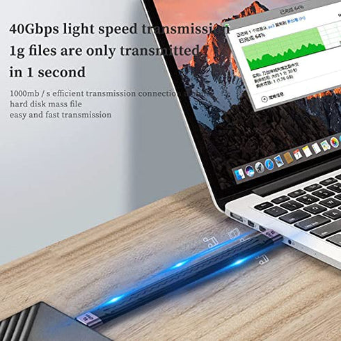 Short USB C Cable?USB C to C 0.4 Ft Flexible Cable Support Thunderbolt 4/3,USB4, PD 100W Quick Charge,8K Video,40Gbps Data Transfer for External S...