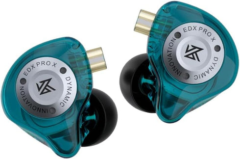 Linsoul KZ EDX Pro X in Ear Earphone, Single Dynamic Driver HiFi in-Ear Monitor with Ergonomic Shape, Wired Gaming Earbud, Detachable Cable for Au...
