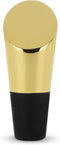 Viski Heavyweight Stainless Steel Wine Bottle Stopper, Gold Finish with Soft Touch Silicone Base Wine Stopper, Red and White Wines Preserver, Perf...