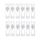 12Pcs 5ML Empty Refillable Cosmetic Containers Cream Lotion Bottles Portable Clear Plastic Airless Vacuum Pump Bottle Sample Packing Toiletries Li...