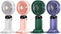Ultra Quiet Handheld Fan, Portable Personal USB Rechargeable Battery Operated, Hand Fan with 5 Speeds, 90° Rotation Fan Powerful Fan for Dorm Bedr...