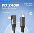 1-Foot USB4 Cable Compatible with Thunderbolt 3, Thunderbolt 4 and USB-C - Supports 8K HD Display, 40gbps Data Transfer, 240W Charging - 90-Degree...