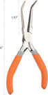 Fish Bone Pliers/Tweezers 6 Inches Bent nose pliers Curved Stainless Steel With Non-Slip Grip...