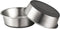2 Pack Stainless Steel Dog Bowls, Premium Metal Dog Bowls with Non Slip Rubber Bottom, Dishwasher Safe, Easy to Clean, 4 Cup, Gray Bottom...