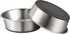 2 Pack Stainless Steel Dog Bowls, Premium Metal Dog Bowls with Non Slip Rubber Bottom, Dishwasher Safe, Easy to Clean, 4 Cup, Gray Bottom...