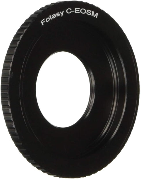 Fotasy 16mm C Mount Lens to Canon EF-M Mount Adapter, C Mount EFM, C Mount EOS M Adapter, fits 16mm Cine Movie C-Mount Lens & Canon EF M Mirrorles...