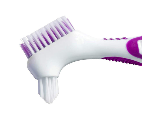 Premium Hygiene Denture Cleaning Brush Set, Multi-Layered Bristles & Ergonomic Rubber Handle, for Denture Care(Pack of 2)...