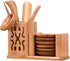 LeYin Bamboo Tea Tool Set, Chinese Gongfu Tea Ceremony Accessories, (Spoon, Needle, Clip, Scoop, Tray, Utensils Set)...