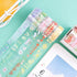 10 Rolls Waterproof Plastic Tape Cute 15mm Wide Self-Adhesive Tape Butterfly and Fruits Pattern Masking Clear Printed Sticker Lovely Gift for Scra...