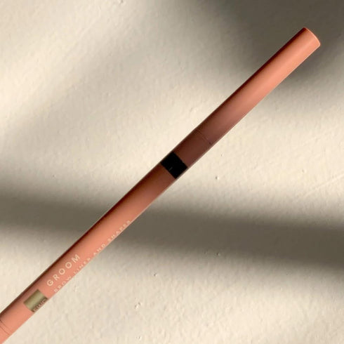 European Wax Center Dual-Ended Brow Pencil - Ultra-Fine Tip & Spoolie Brush, Water-Resistant Eyebrow Tint, Ophthalmologist Tested, Dark, 0.002 oz...