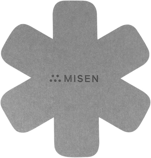 MISEN Pan Protector Set - Shield Your Cookware with Heavy Felt - Prevent Scratching or Chipping - Thick & Durable, Yet Soft | Contour-Friendly Sha...